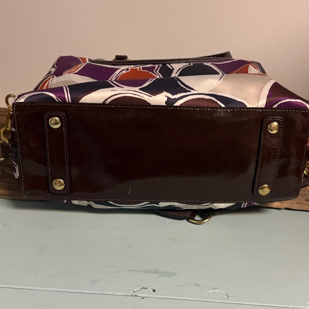 Coach Ashley Scarf Print Satchel Shoulder Bag - Picture 4 of 9